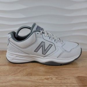 New Balance 411 v1 Mens Size 9 4E White Gray Comfort Walking Sneakers MA411LW1